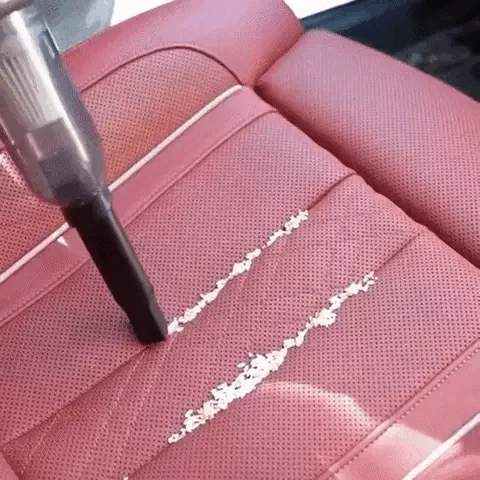 DustBuster Vacuum used in car for hair and dust